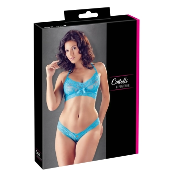 Bra and Briefs blue S/M