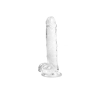 Silikonowe giętkie dildo z przyssawką miękkie 14cm