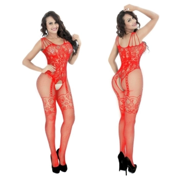 Koszulka - Bodystocking TL15 red one size