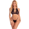 THE REAL ME 2PC BRALETTE SET BLACK, OS