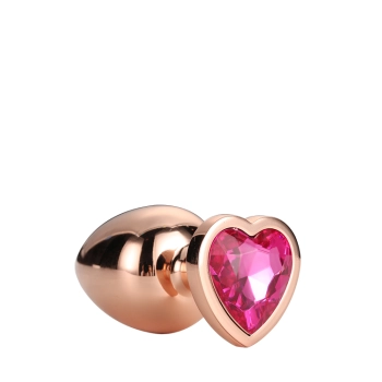 GLEAMING LOVE ROSE GOLD PLUG LARGE