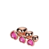 GLEAMING LOVE ROSE GOLD PLUG SET