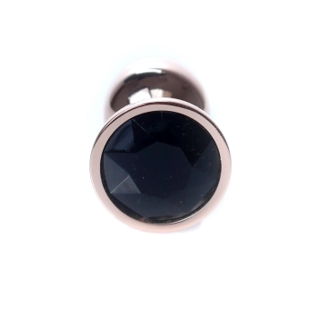 Biżuteria analna ze stali z diamentem HeavyFun Red Gold 7 cm