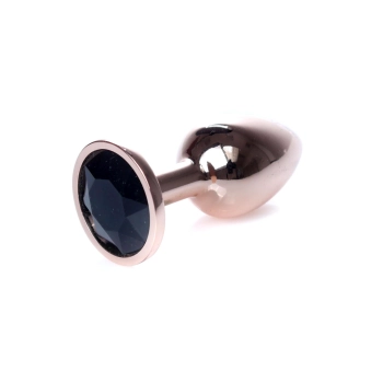 Biżuteria analna ze stali z diamentem HeavyFun Red Gold 7 cm