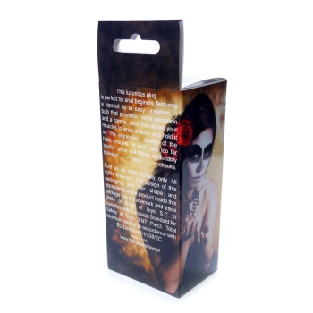 Biżuteria analna ze stali z diamentem HeavyFun Red Gold 7 cm