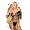 Erotyczna siatka bodystocking otwarte w kroku s-l