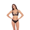 NEW IN TOWN 2 PC BRA SET BLACK, M/L