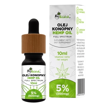 Olej konopny 5% Full Spectrum - 10ml - 500mg