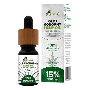 Olej konopny 15% Full Spectrum - 10ml - 1500mg