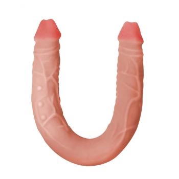 Podwójny penis dildo lesbijskie wyginane sex 47cm