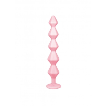 Anal bead with crystal Emotions Chummy Pink