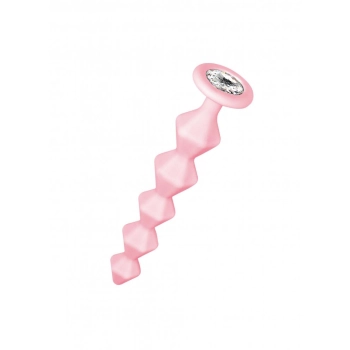 Anal bead with crystal Emotions Chummy Pink