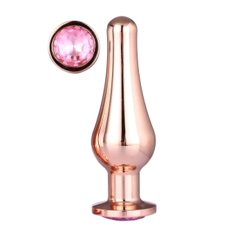 GLEAMING LOVE ROSE GOLD PLEASURE PLUG L