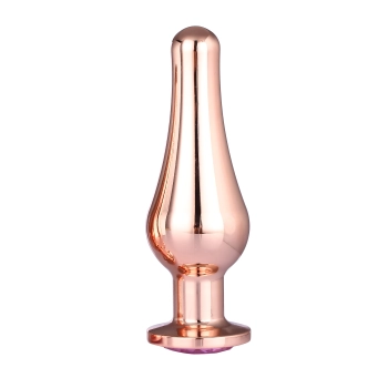 GLEAMING LOVE ROSE GOLD PLEASURE PLUG L