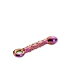 GLAMOUR GLASS RIBBED G-SPOT DILDO