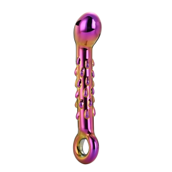 GLAMOUR GLASS RIBBED G-SPOT DILDO