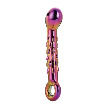 GLAMOUR GLASS RIBBED G-SPOT DILDO