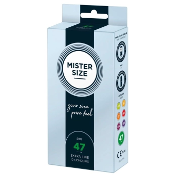 Mister Size 47mm pack of 10