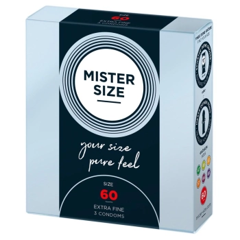 Mister Size 60mm pack of 3