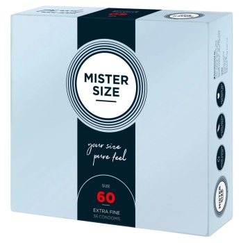 Mister Size 60mm pack of 36