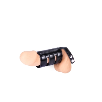 MENS EXPERT COCK STRAP W SHEATH PLAIN