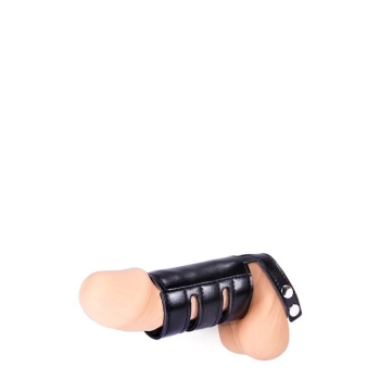 MENS EXPERT COCK STRAP W SHEATH PLAIN