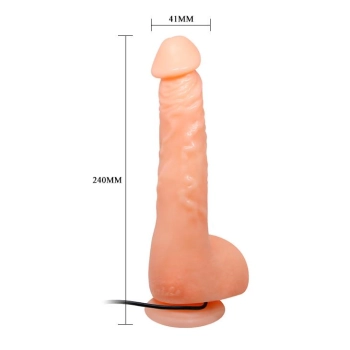 Penis realistyczny jądra przyssawka pilot 24cm