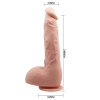 Elastyczne realistyczne dildo 24 cm żylaste skóra