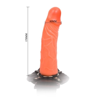 Dildo z opaską na nogę udo penis członek sex 17cm