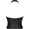 Bielizna - BRLUDMILA001 top czarny rozmiar S
