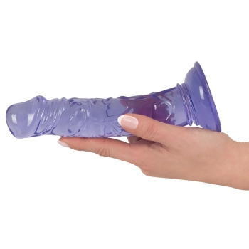 Strap-on na szelkach z żylastym giętkim dildo 19cm