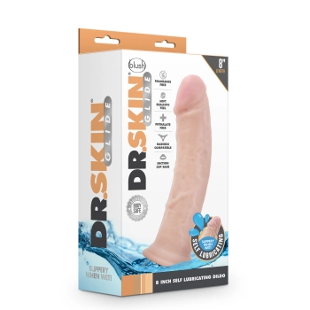 DR. SKIN 8INCH SELF LUBRICATING DILDO