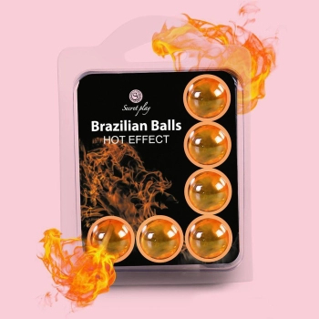 SET 6 BRAZILIAN BALLS HOT EFFECT