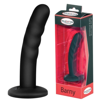 Miękkie silikonowe dildo mocna przyssawka 12,5 cm