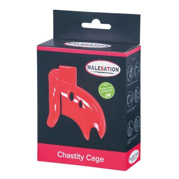 MALESATION Chastity Cage red