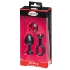 MALESATION Alu-Plug with handle & crystal small, black