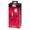 MALESATION Alu-Plug with handle & crystal large, red