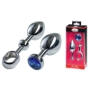 MALESATION Alu-Plug with handle & crystal large, chrome