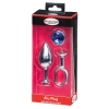 MALESATION Alu-Plug with handle & crystal large, chrome