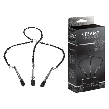 STEAMY SHADES Y-Style Deluxe Beaded Nipple Clamps