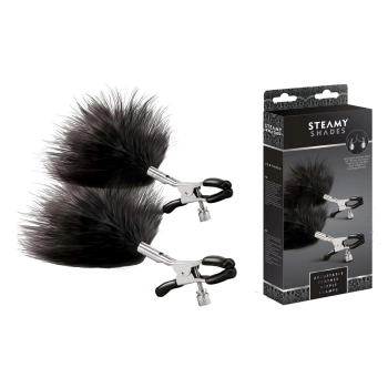 STEAMY SHADES Adjustable Feather Nipple Clamps