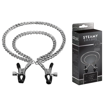 STEAMY SHADES Adjustable Double Chain Nipple Clamps