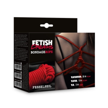 Fetish Dreams Bondage Rope 10m Red