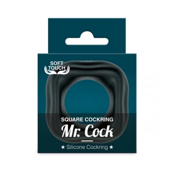 Mr.Cock Square Silicone Cockring black