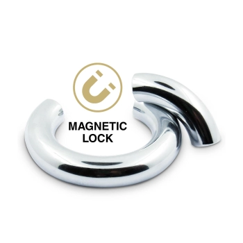 Mr.Cock Luxury Line Steel Cockring Magnetic Lock 45mm