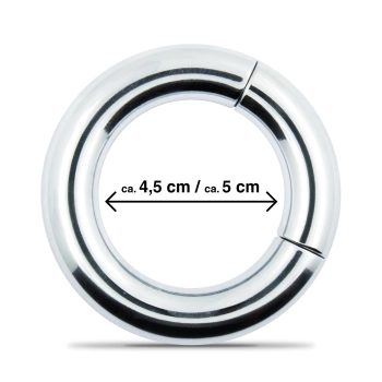 Mr.Cock Luxury Line Steel Cockring Magnetic Lock 45mm