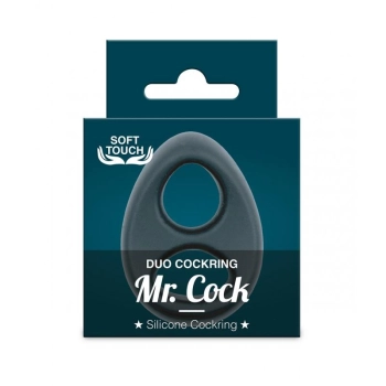 Mr.Cock Duo Silicone Cockring black