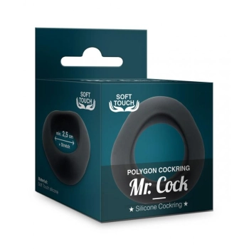 Mr. Cock Polygon Silicone Cockring black