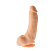 Grube żylaste cieliste dildo z przyssawką 23 cm