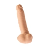 Grube żylaste cieliste dildo z przyssawką 23 cm